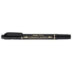 Marqueur permanent Pen, double pointe, noir