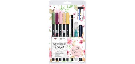 Tombow Kit pour aquarelle 'Floral', 11 pièces