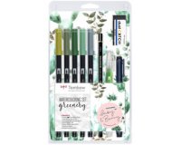 Tombow Kit pour aquarelle 'Greenery', 11 pièces