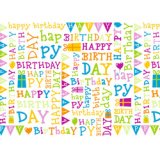 Film cadeau 'Birthday', 30 microns, sur rouleau