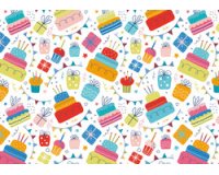 Papier cadeau 'Let's Celebrate', sur rouleau