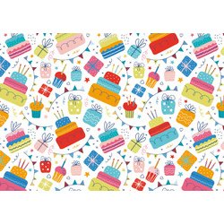 Papier cadeau 'Let's Celebrate', sur rouleau