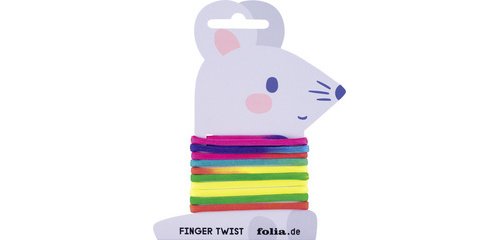 Jeu de ficelle 'FingerTwist', 160 cm, arc-en-ciel