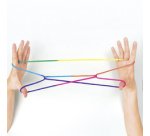 Jeu de ficelle 'FingerTwist', 160 cm, arc-en-ciel