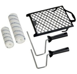 Antispat verfrollers, 3-delige set met verfrooster