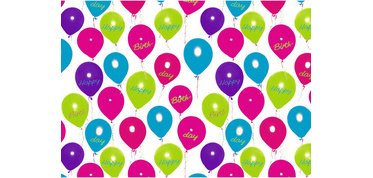 Papier cadeau 'Happy Balloons', sur rouleau