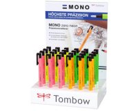 Tombow Stylo-gomme 'MONO zero' fluo, présentoir de 24