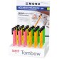 Tombow Stylo-gomme 'MONO zero' fluo, présentoir de 24