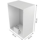 Distributeur acier inox, fenêtre plexi, argent