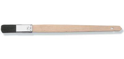 Pinceau plat soie naturelle noire, 25 mm, droit