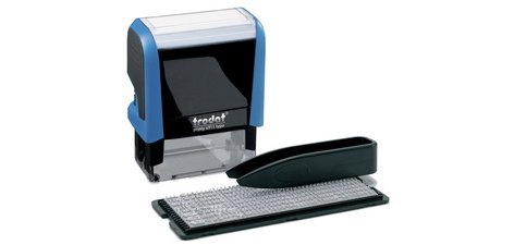 Tampon à texte Printy Typo 4911T, 3 lignes