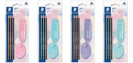 Kit d'écriture Noris pastel, 5 pièces, blister