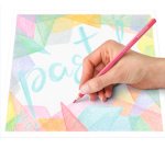 Crayons de couleur pastel, étui carton de 12