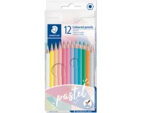 Staedtler zeshoekig kleurpotlood Pastel, kartonnen etui van 12 stuks