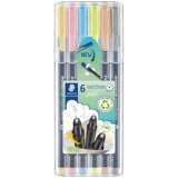 Fineliner triplus pastel, étui de 6