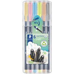 Fineliner triplus pastel, étui de 6