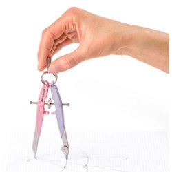 Compas géométrique précision Mars Comfort pastel