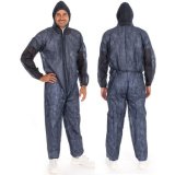 Overall met capuchon in PP Eco Hygobase blauw