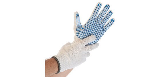 Gant de travail Structa, blanc - La paire