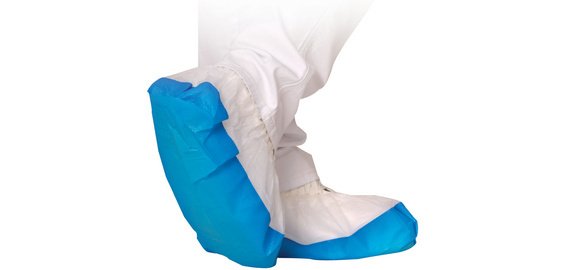 Surchaussure en PP SAFE , blanc/bleu