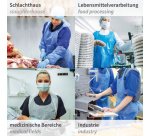 Tablier à bavette en LDPE, 35 microns, blanc