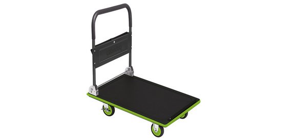 Steel platform trolley, load: 150 kg, black/