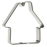 Emporte-pièce Maison, hauteur: 70 mm, inox
