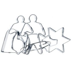 Ponsmes 'traditie' inox - set van 5 stuks