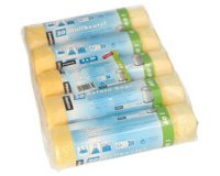 Sac poubelle HDPE à liens coulissants, 60 litres