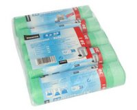 Sac poubelle HDPE à liens coulissants, 30 litres