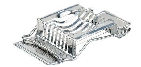 Coupe-oeuf, en acier inoxydable, argent