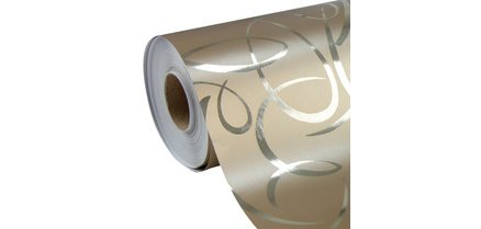 Papier cadeau 'Arabesque or', en rouleau