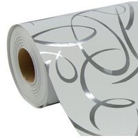 Geschenkpapier 'Arabisch zilver' op rol