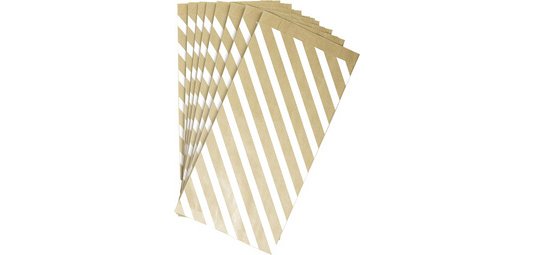 Pochette en papier à fond plat 'Coeurs'