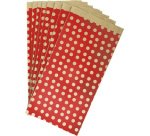 Pochette en papier à fond plat 'Coeurs'