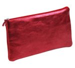 CUIRISÉ - Trousse plate 11x22 cm - Rouge