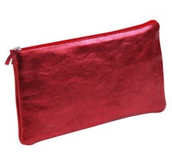 CUIRISÉ - Trousse plate 11x22 cm - Rouge