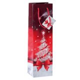 Sac cadeau de Noël pour bouteille 'Sparkling Tree'