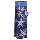 Sac cadeau de Noël pour bouteille 'Shining Stars'