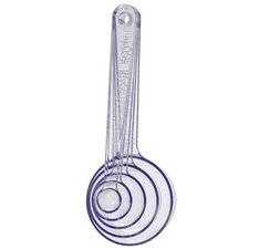 Cuillère doseuse, plastique, set de 5