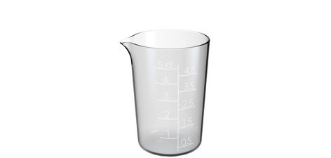 Bol mesureur, 0,5 litre, transparent