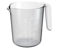 Bol mesureur, 1,0 litre, transparent