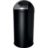 Poubelle en métal 'the dome', 30 litres, noir