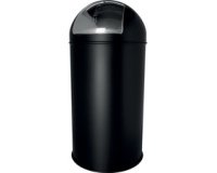 Poubelle en métal 'the dome', 30 litres, noir