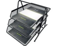 Set de corbeilles à courrier 'the bridge network' noir