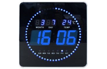 Wandklok Unilux Flo led 28cmx28cm