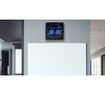 Unilux Flo LED Wall Clock 28x28cm black