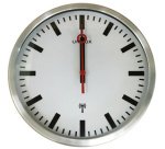 Wandklok radiogestuurd STATION zilver