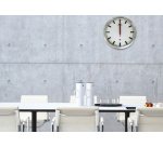 Wandklok radiogestuurd STATION zilver