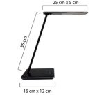 Unilux bureaulamp Linka, zwart